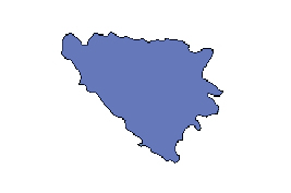 Map of Bosnia Herzegovina